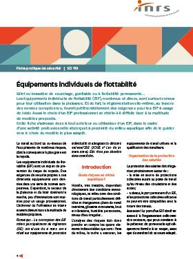 Equipements individuels de flottaison