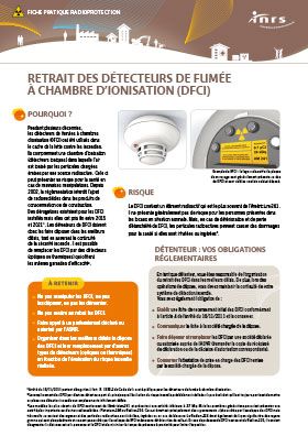 Retrait des détecteurs de fumée à chambre d\'ionisation (DFCI)